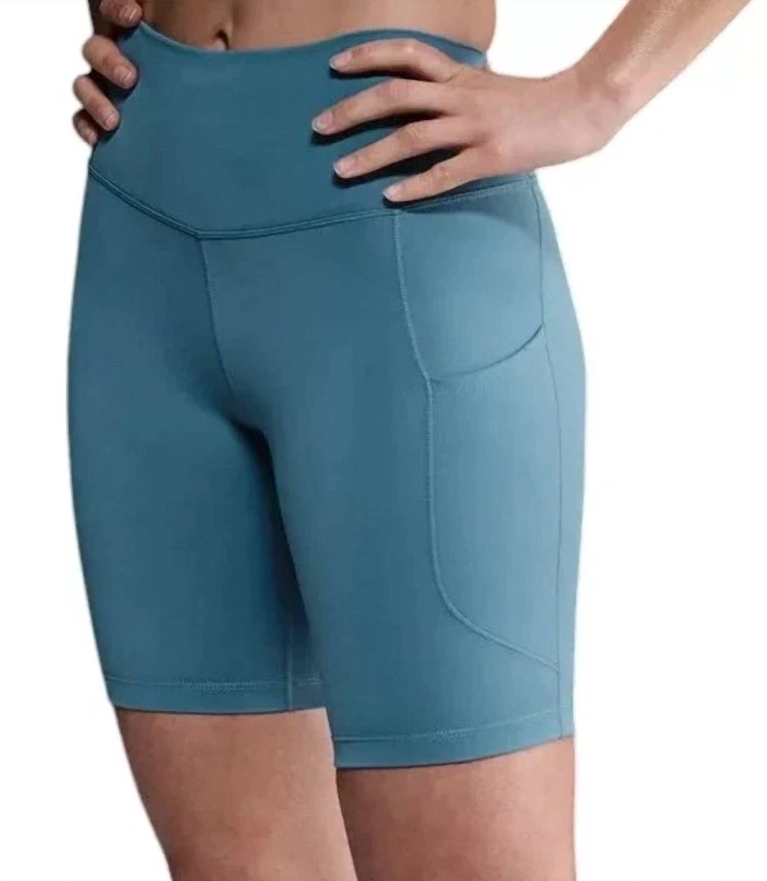 NIKE Women's Biker Short in light blue - women's shorts - view 4