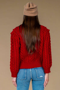 Poppy Bubble Knit Sweater