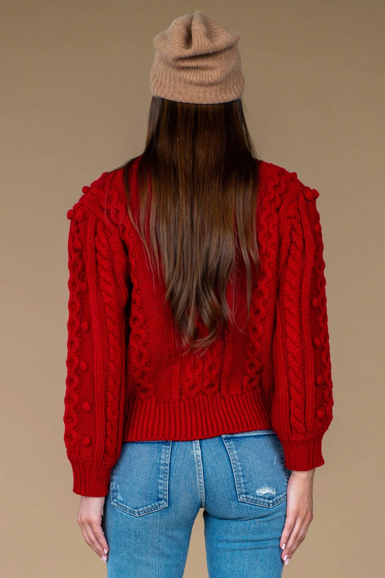Poppy Bubble Knit Sweater