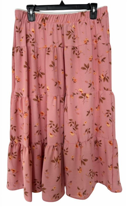 Aqua - Tiered Midi Skirt