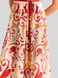 Carolina K - Elisetta Short Sleeve Midi Dress