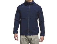 adidas Go-To Full Zip Windbreaker in collegiate navy - men's jacket