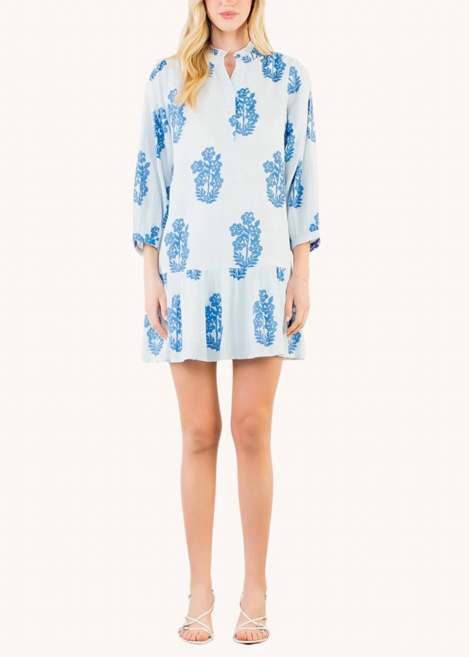 Thml - Blockprint Cotton Tiered Dress