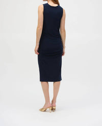 Joseph Ribkoff - Draped Neck Sleeveless Sheath Dress