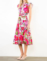 Thml - Flutter Sleeve Floral Dress