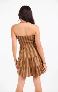Sadie & Sage - Terra Rose Dress Smocked Mini Dress