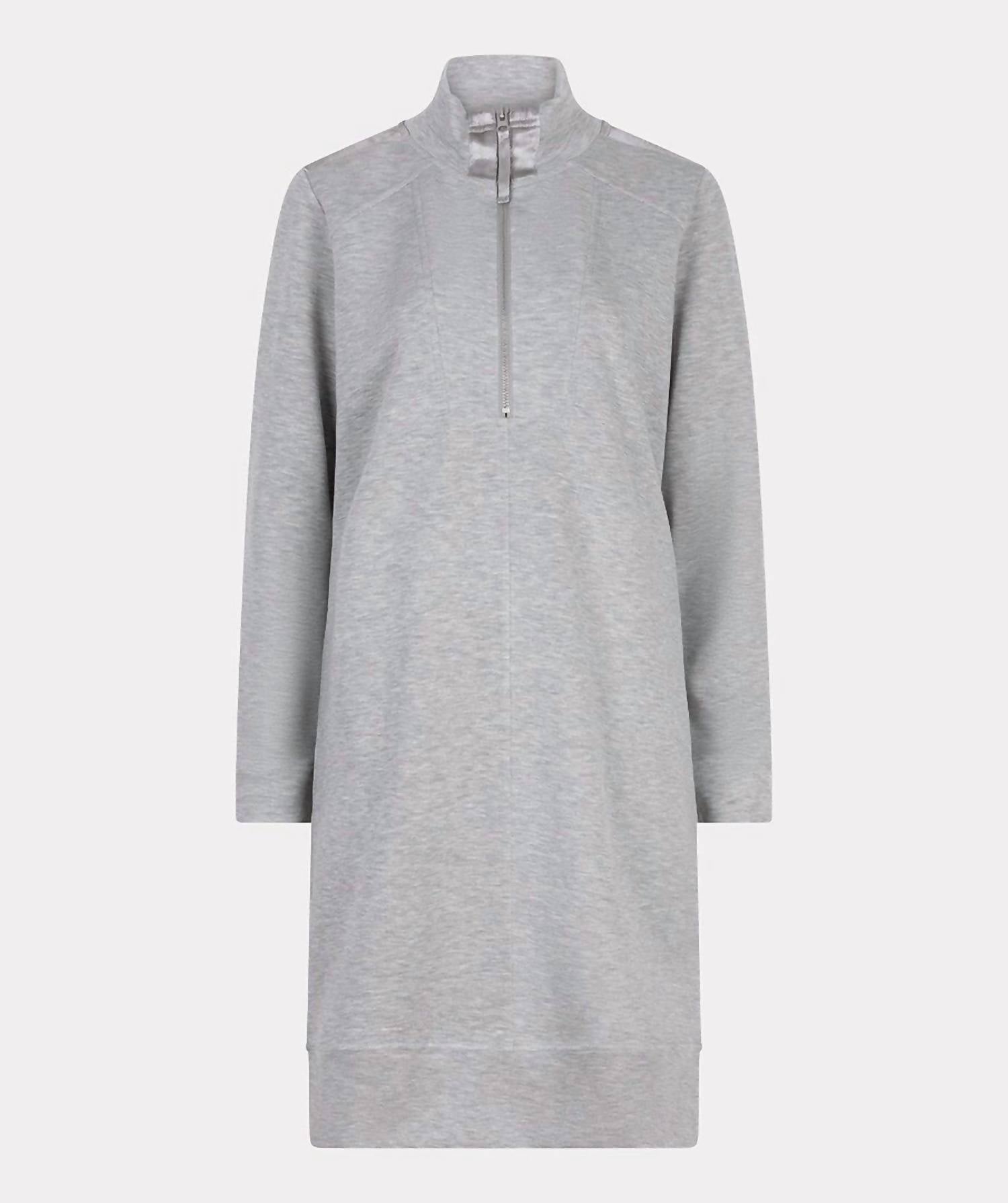 Esqualo - Long Sleeve Zipper Modal Dress