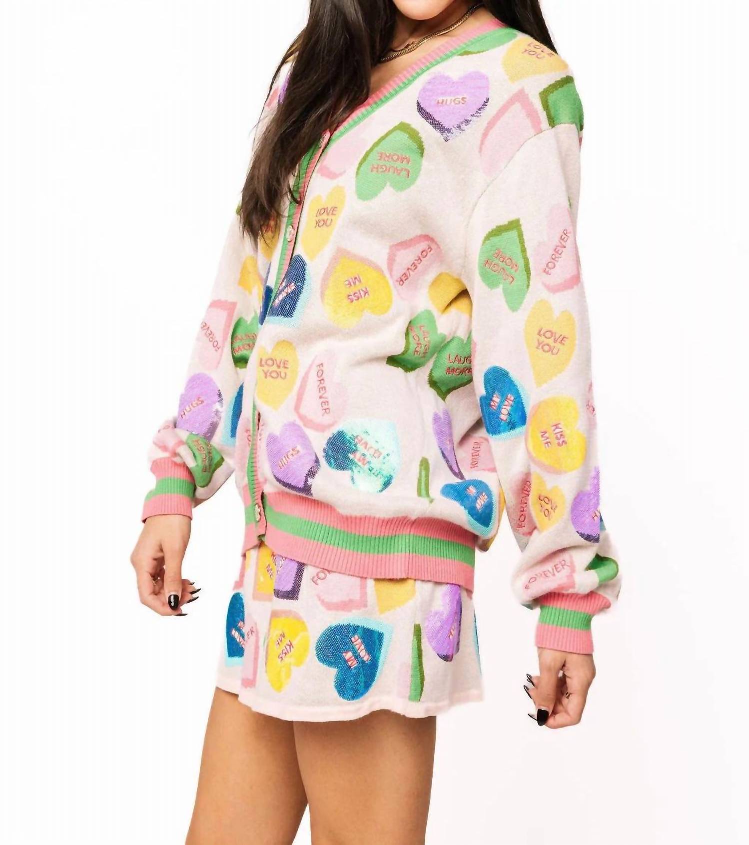 Queen Of Sparkles - Candy Sweetheart Cardigan