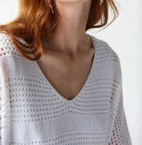 Joseph Ribkoff - Open Knit 3/4 Dolman Sleeve Sweater