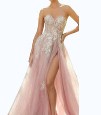 Andrea & Leo Couture - Penelope Blossom With Overskirt Gown