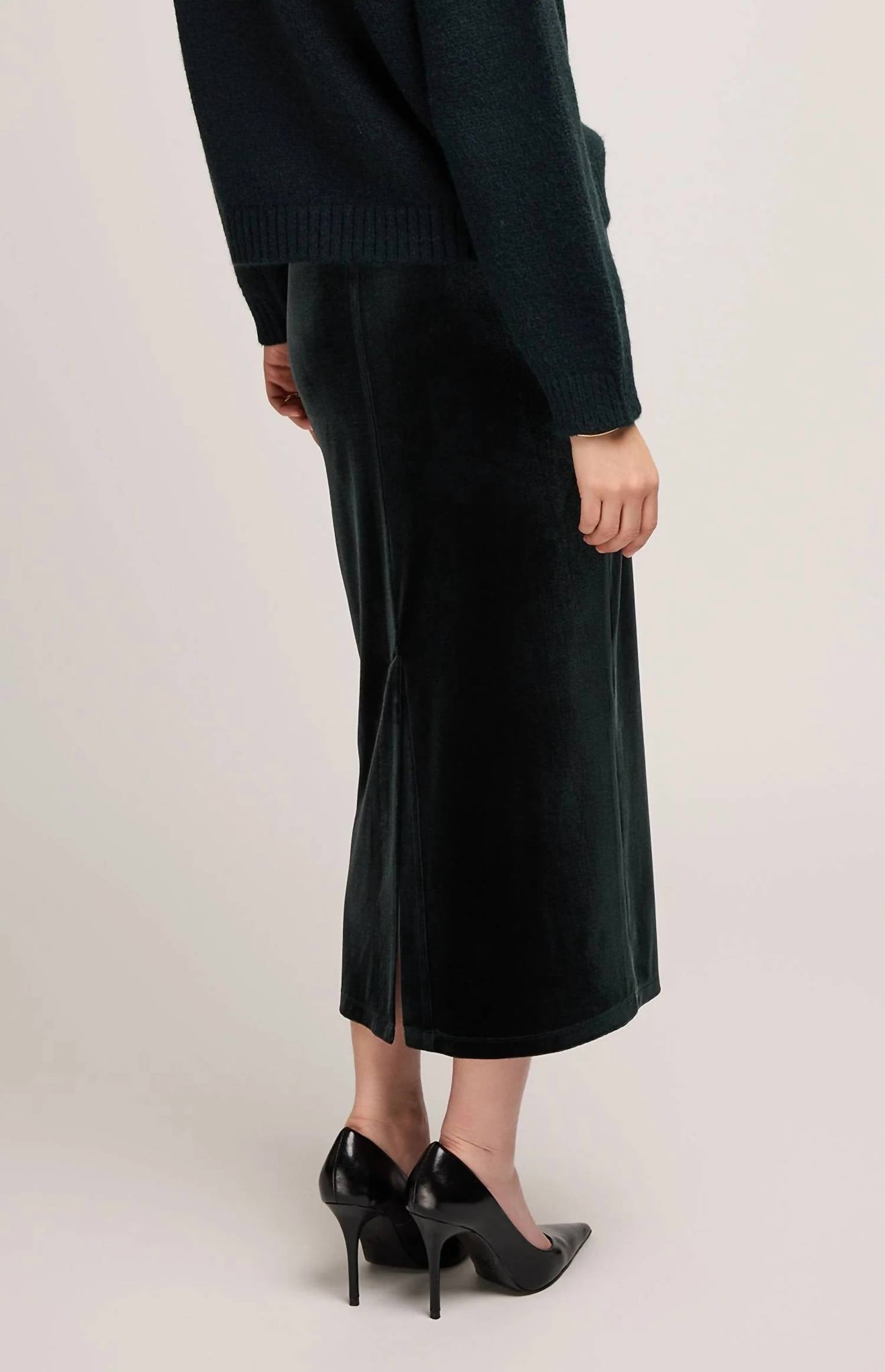 Gentle Fawn - Dahlia Velvet Column Skirt