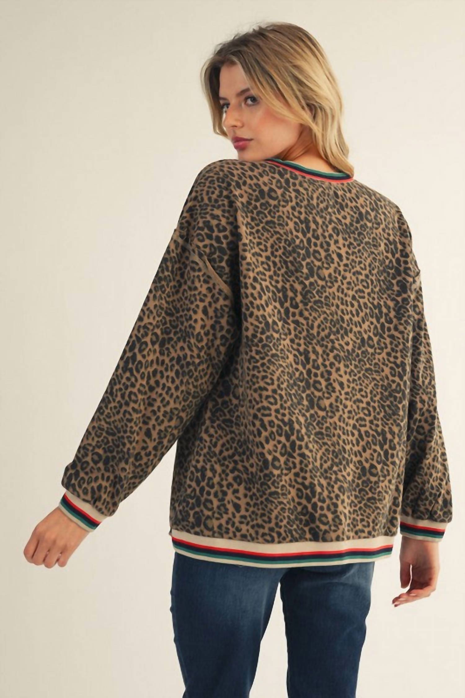 Jodifl - Color Rib Band Detail Pullover
