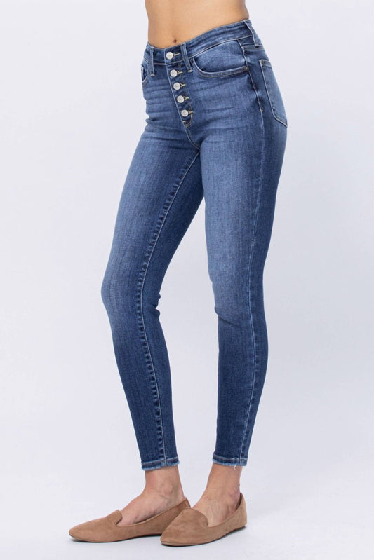 Judy Blue - Hi Rise Skinny Button Fly Jean