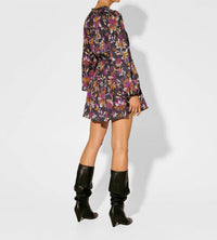 KIVARI Long Sleeve Mini Dress in imani - women's dress - detail view
