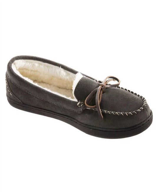 Isotoner - Women's Genuine Suede Moccasin Slippers