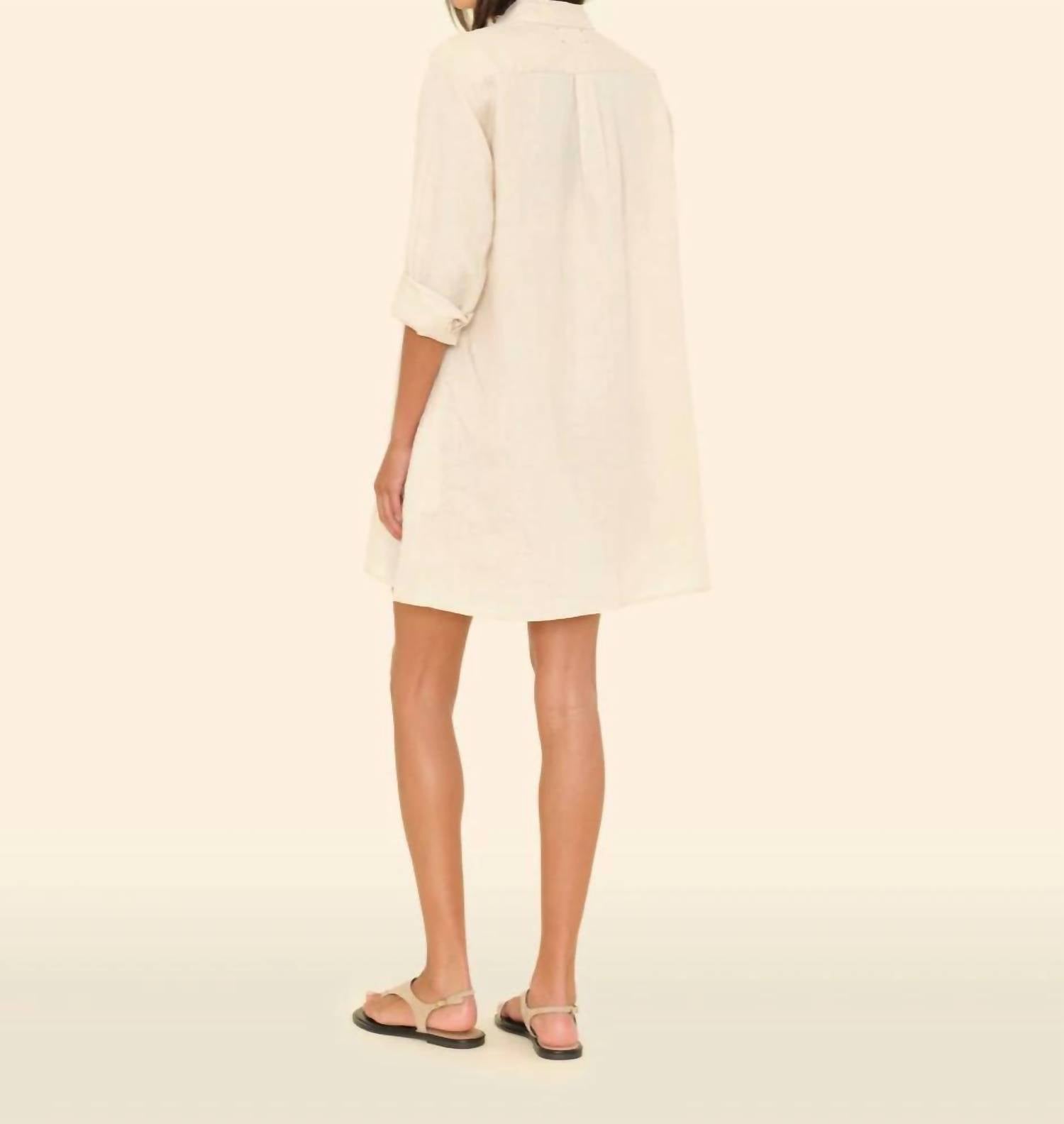 XIRENA Bobby Dress in sugarcane - women's dress - detail view