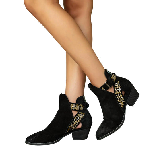 M33 MELI Suede Ankle Booties