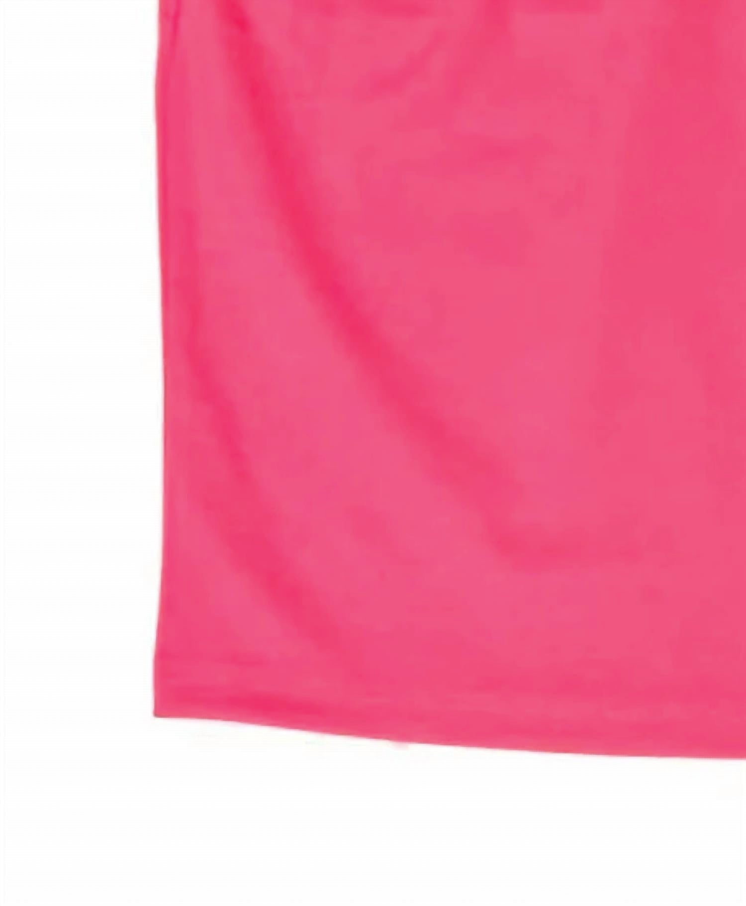 ICHI Women's Kate Mini Skirt in shocking pink - women's skirt - detail view