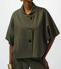 Joseph Ribkoff - Heavy Knit Three Quarter Sleeve Boxy Top