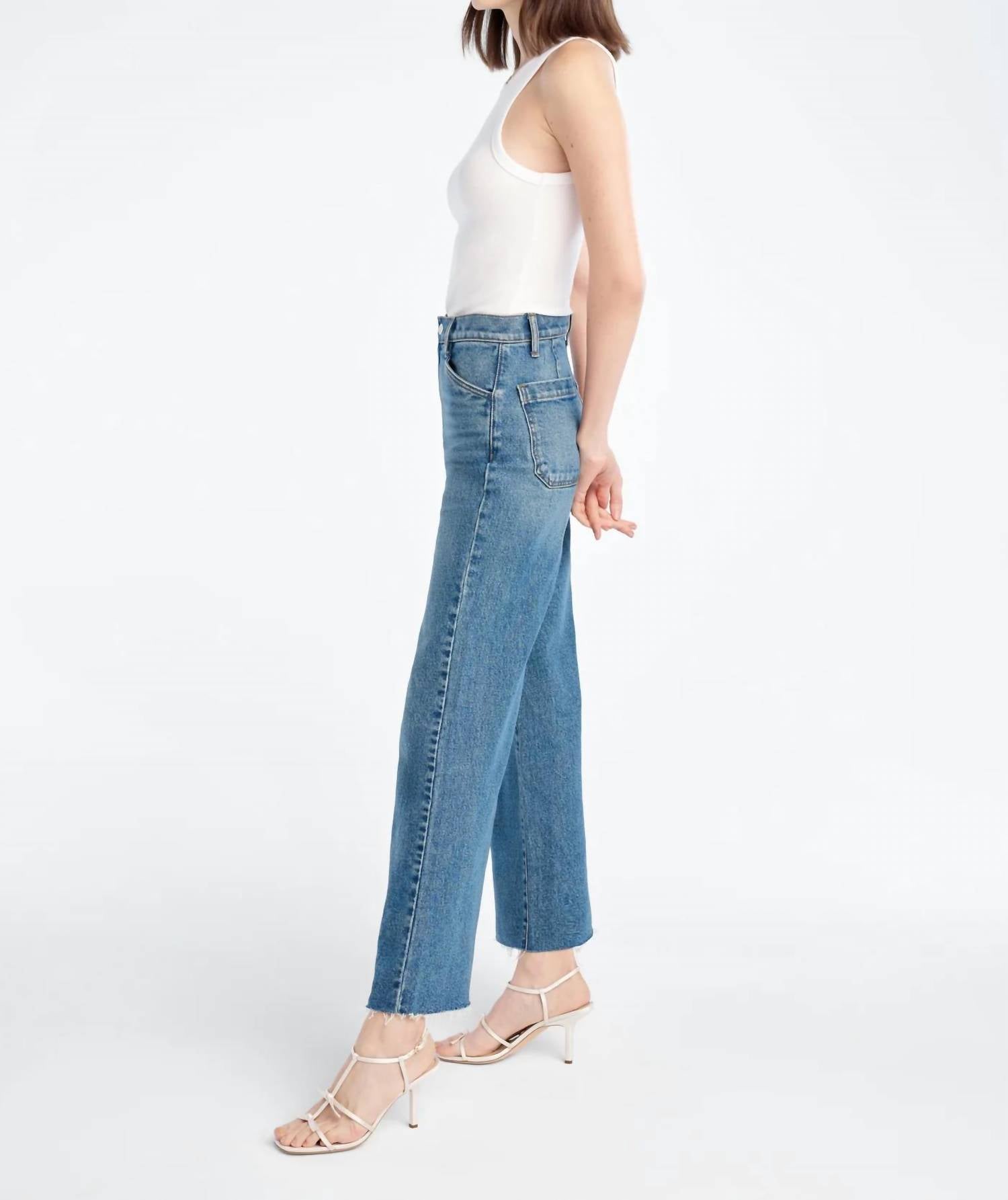 Favorite Daughter - The Mischa Super High Rise Wide Leg Ankle Jeans