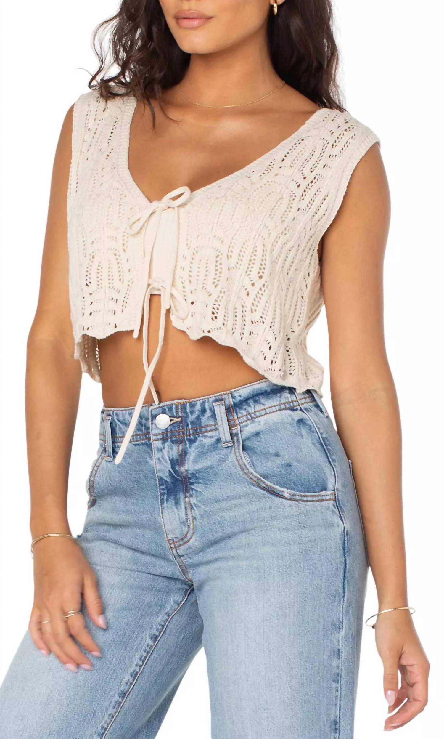 Roxy - Beach Bound Crochet Vest