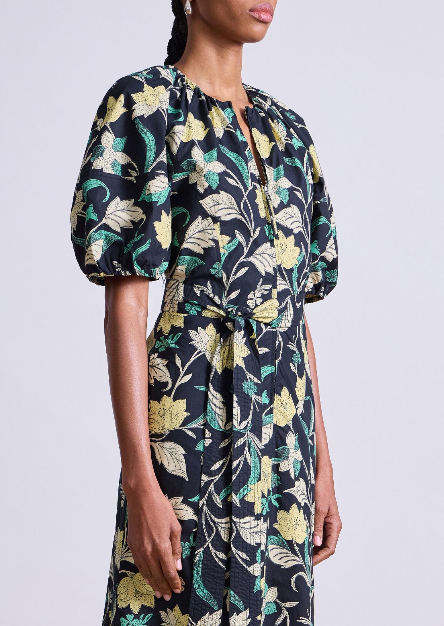 APIECE APART Women's Neli Maxi Dress in floral citron - women's dress
