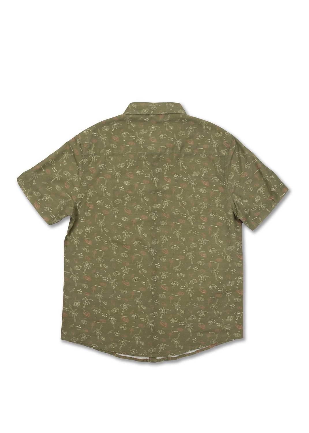 Iron & Resin Men's California Shirt in olive - men's shirt - detail view
