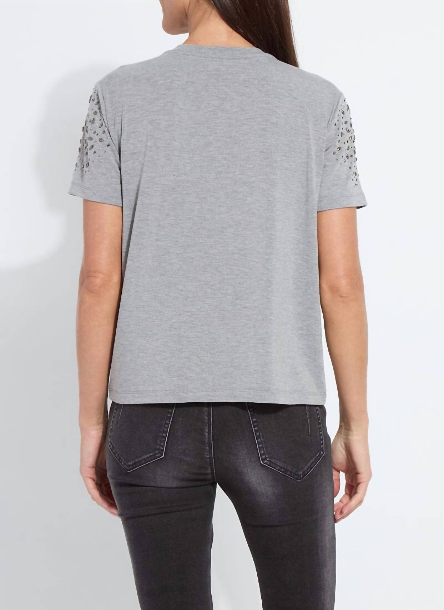 Lysse - Malva Embellished Crew Neck Top