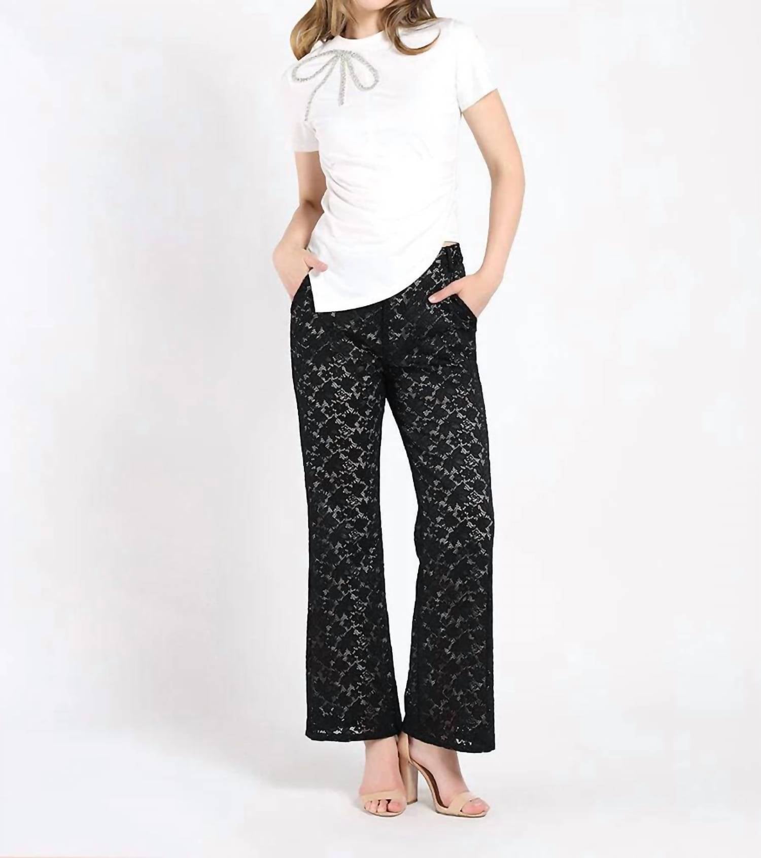 Gracia - Sparkly Bow Top
