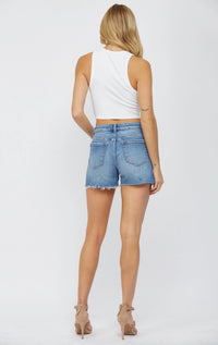 Mica Denim - High Rise Shorts