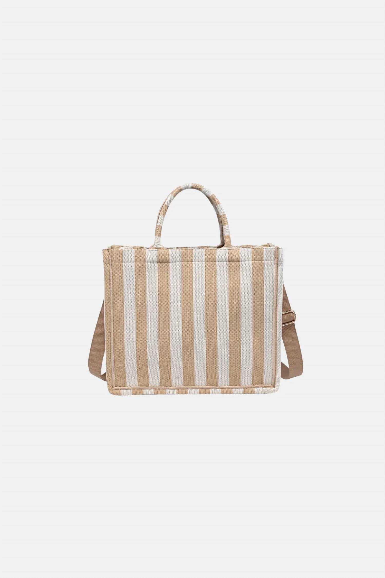 Urban Expressions - Women's Iona Striped Tote Bag