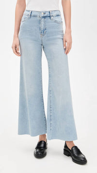 FRAME Le Palazo Crop Jean in tribute raw after - women's jeans - alternate view