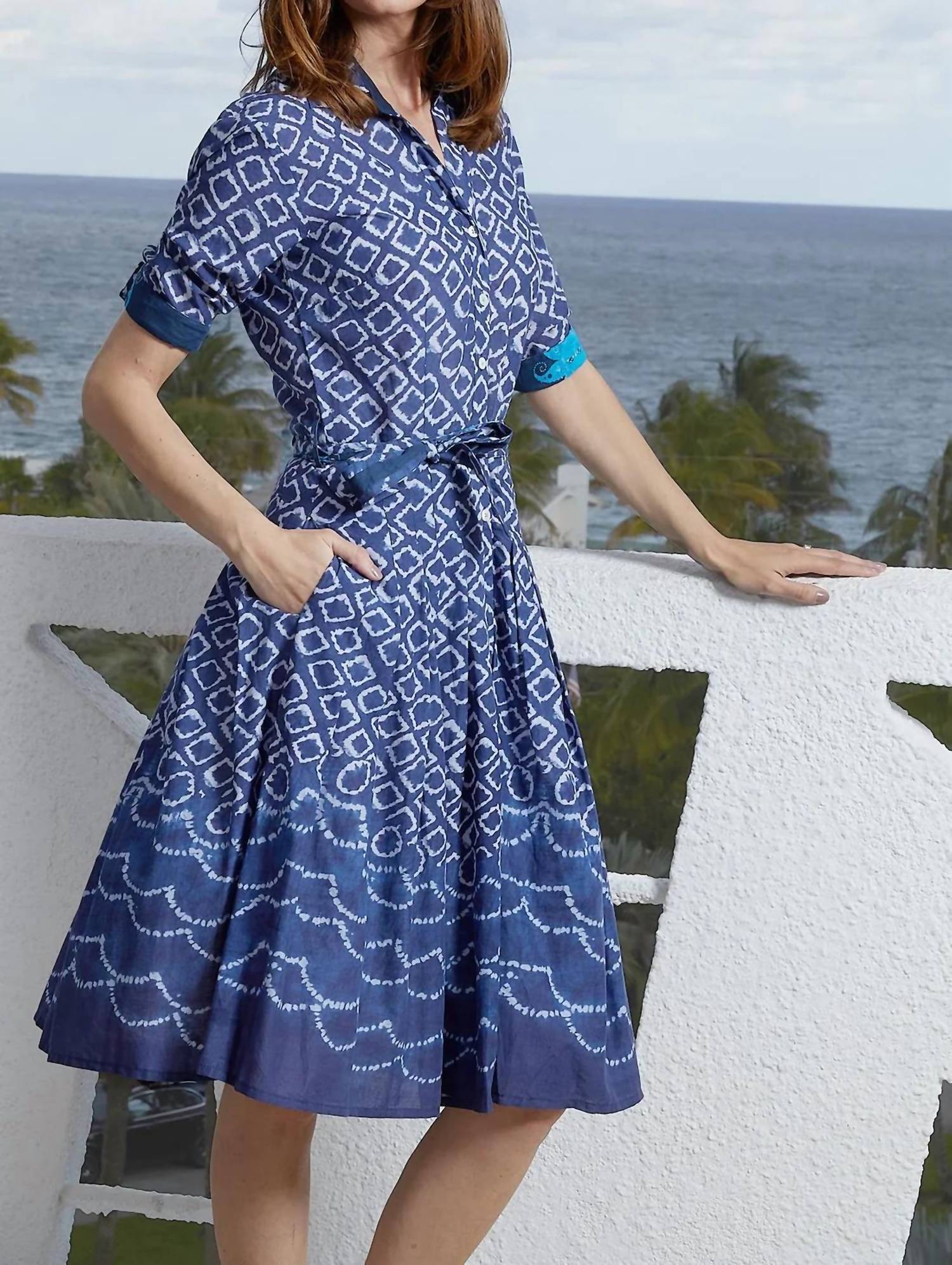 Dizzy-Lizzie - Ikat Maisel Dress