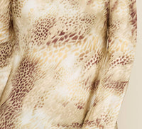 Lucy Paris - Giovanna Animal Print Slip Dress