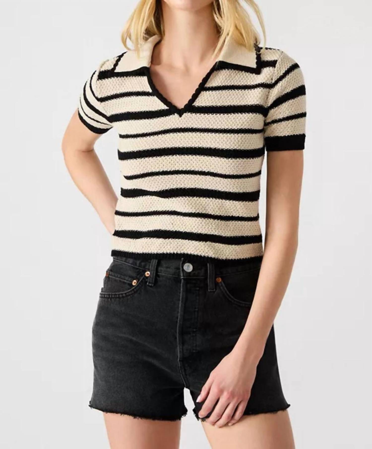 STEVE MADDEN Brayden Striped Sweater - women's sweater