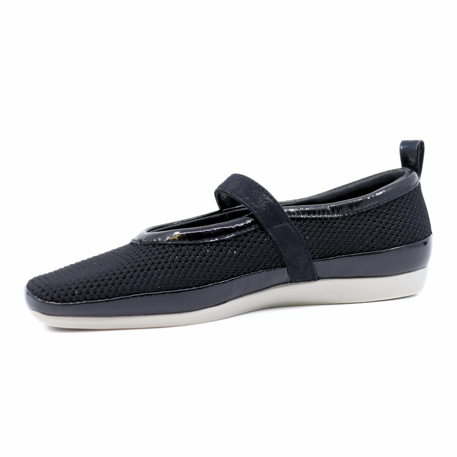 Bussola - Vanya Nero Knit Mesh Mary Jane