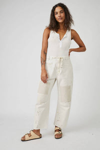 Free People - Moxie Low Slung Pull On Jeans
