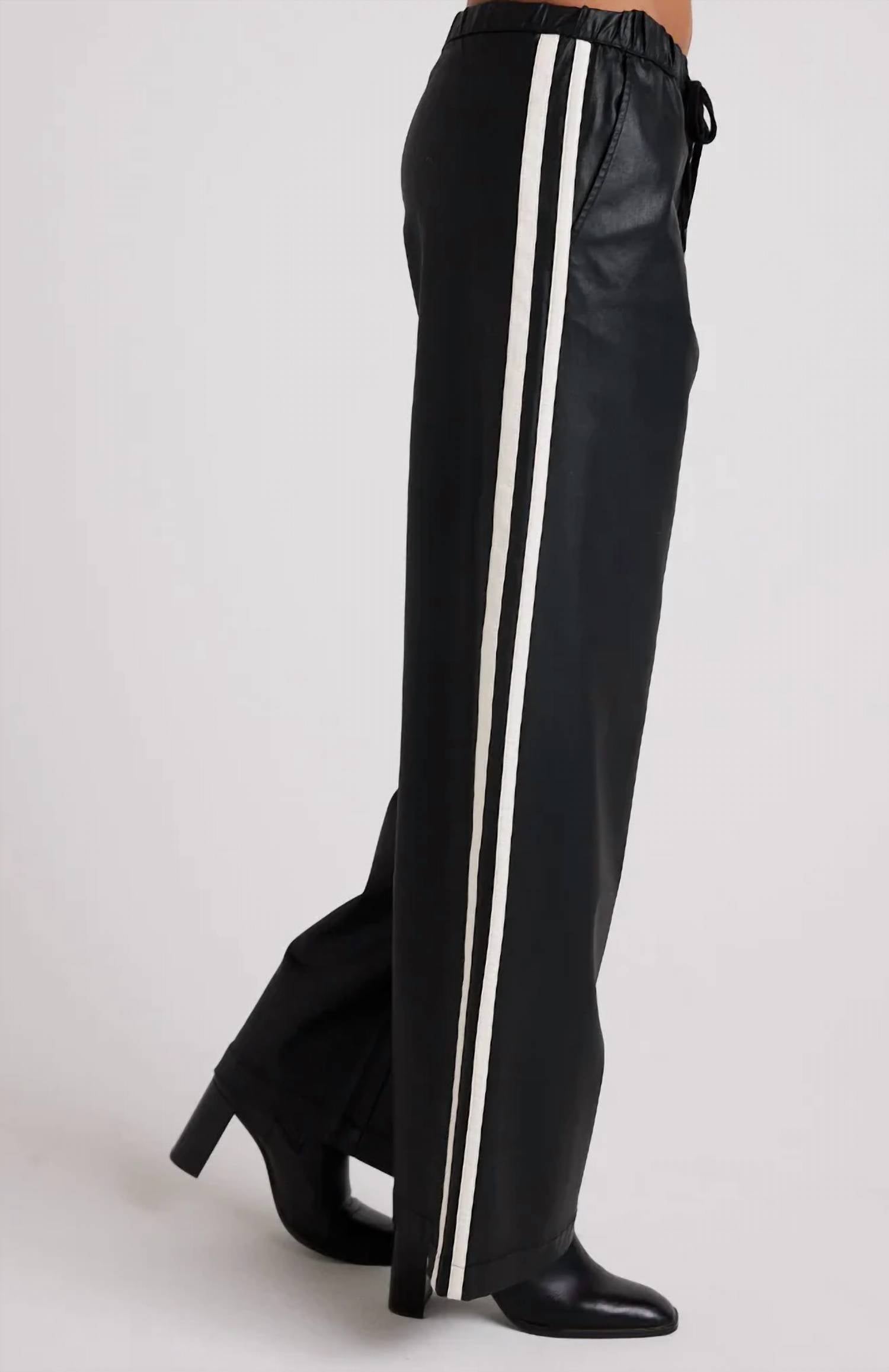 Bella Dahl - Coated Faux Leather Wide Leg Pant