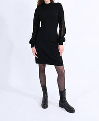 Molly Bracken - Mesh Sleeve Detail Dress