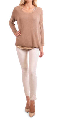 Gigi Moda - Caprice Scoop Neck Textured Sweater