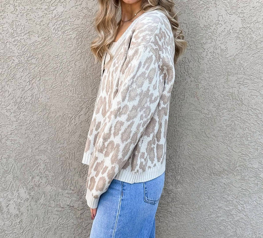 Wishlist - Leopard Cardigan With Pockets