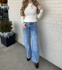 Flying Monkey - Alina High Rise Barrel Jeans
