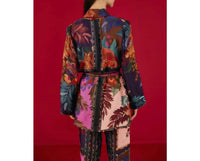 Farm Rio - Women's Flower Scarves Long Sleeve Robe