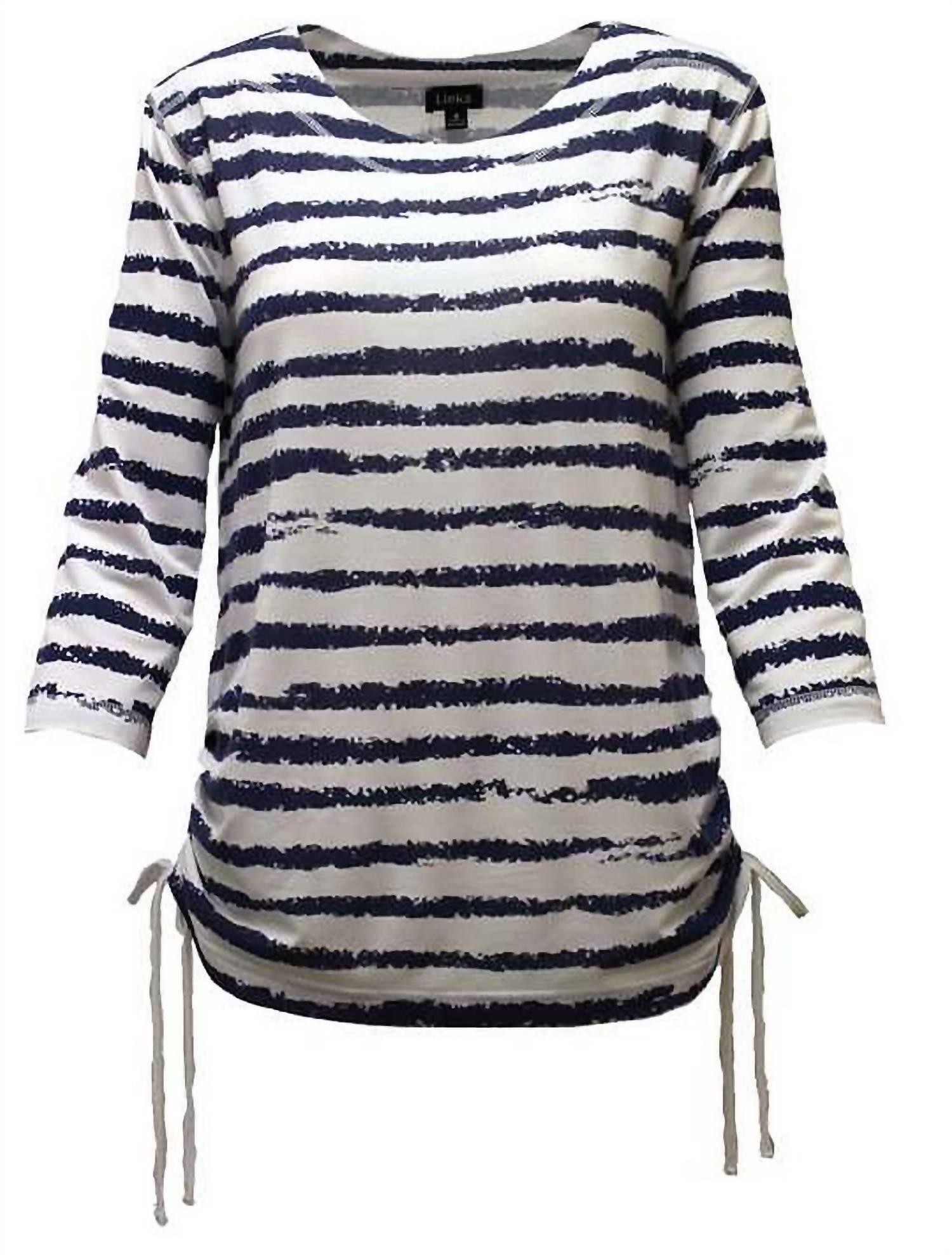 Links - Women's Striped Drawstring Top