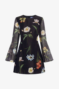 Leo Lin - Suzanne Bell Sleeve Mini Dress