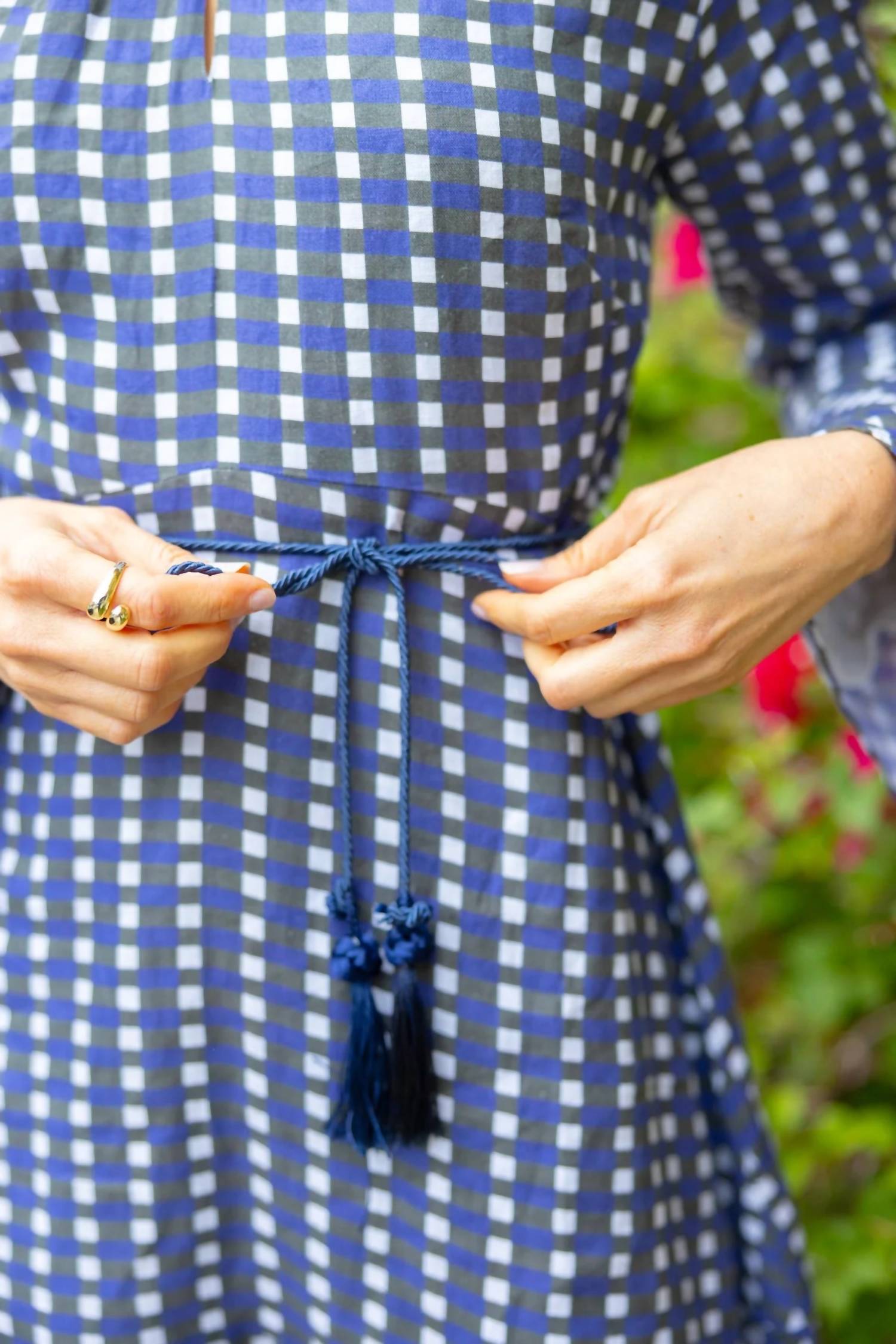 Ivy Coast Blaire Gingham Dress in blue - women's dress - view 4