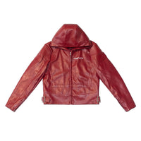 Knotwtr - I’m Worth A Lot Hooded Leather Jacket