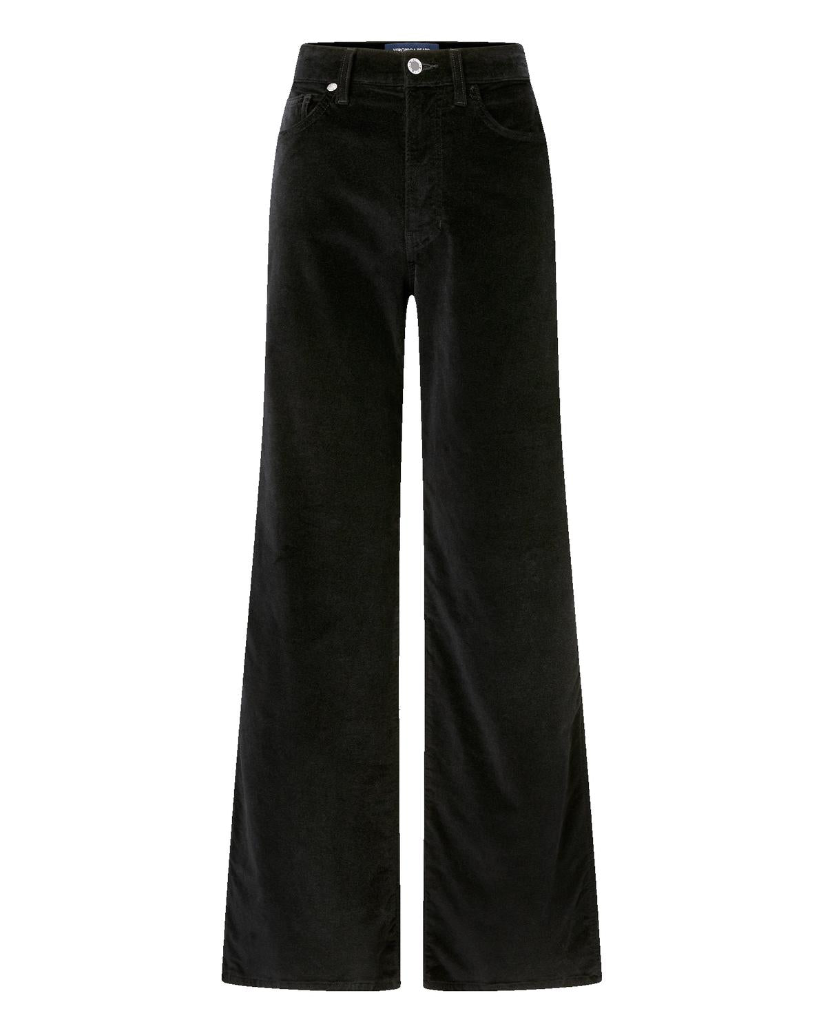 Veronica Beard - Taylor High Rise Wide Leg Velvet Pants