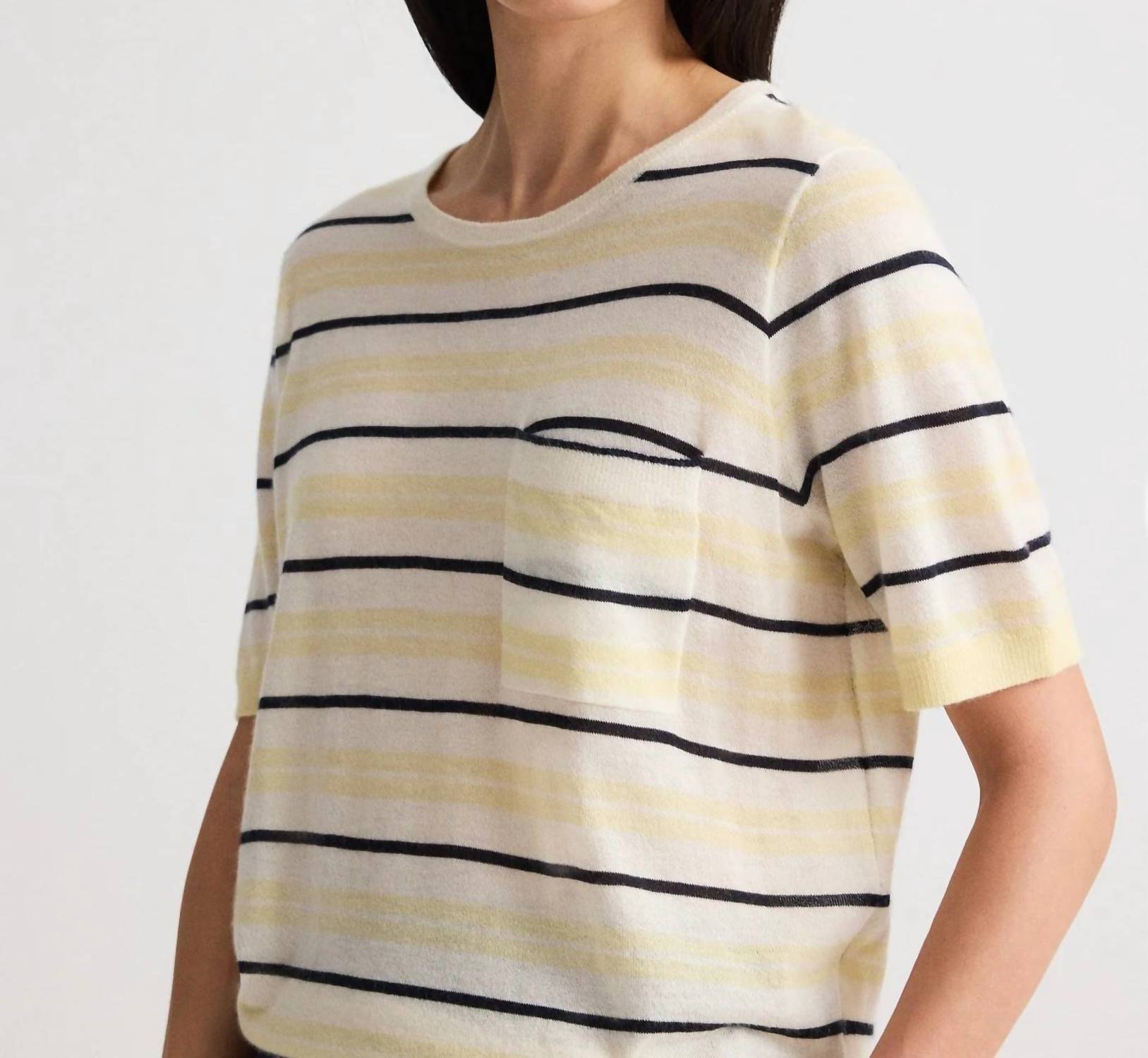 Twp - Women's Striped Short Sleeve Top