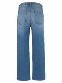 KUT FROM THE KLOTH Charlotte High Rise Wide Leg With Raw Hem Jeans in soaring wash - women's jeans - view 5